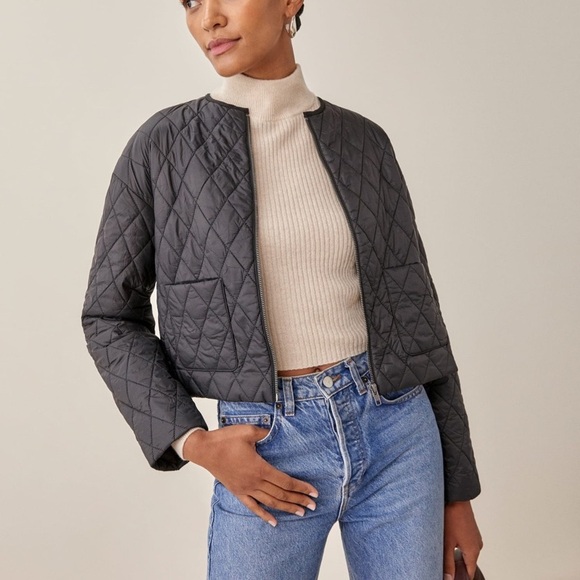 Reformation Jackets & Blazers - Reformation Quilted Zip Jacket
